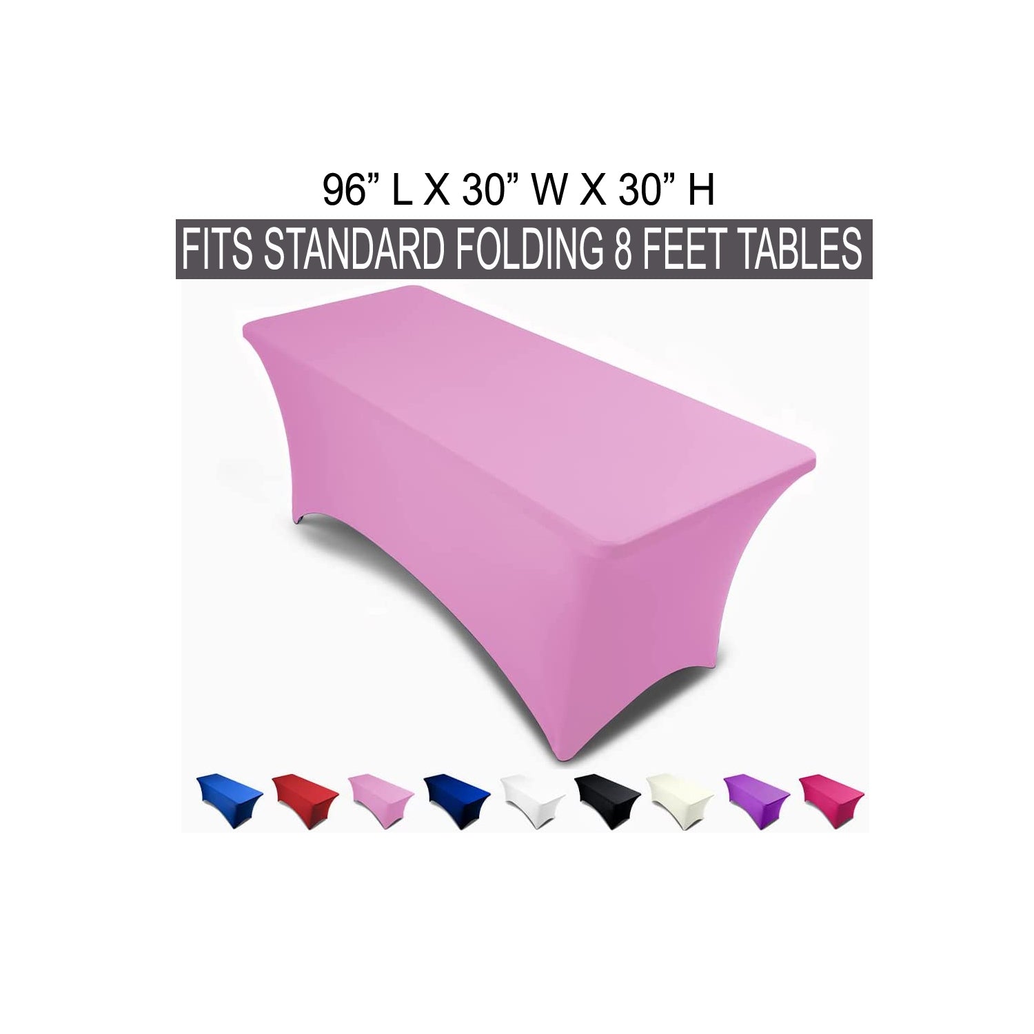 Rectangular Spandex Table Cover - 8Ft