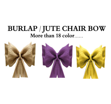 Burlap/Jute Chair Bow