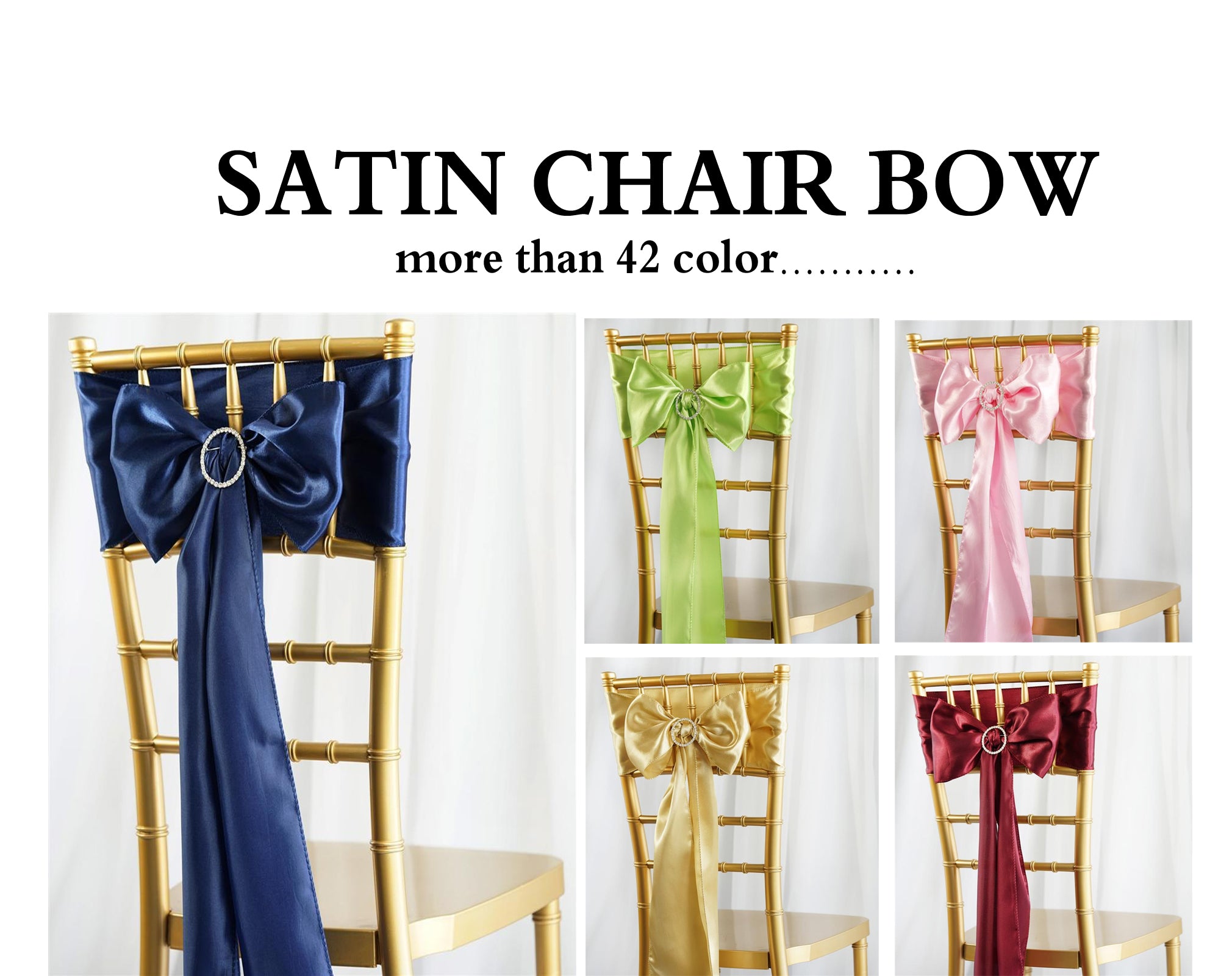 Satin Chair Sash