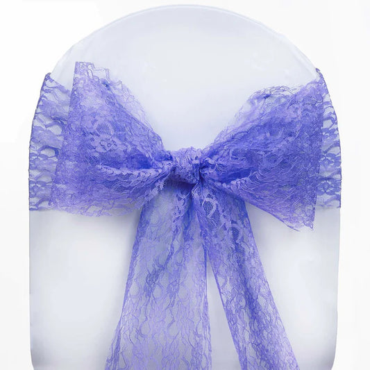 Pack of 10 - Lace Chair Sashes/Bows