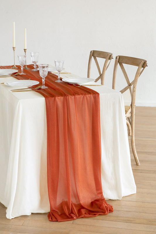 Pack of 20 - Organza Table Runners - 10FT Long