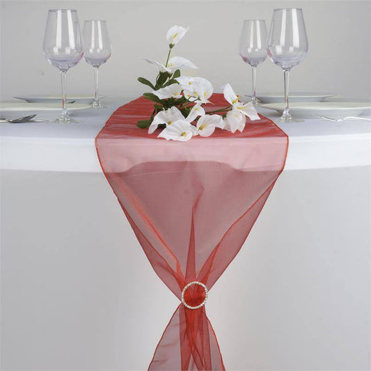 Pack of 5 - Organza Table Runners - 10FT Long