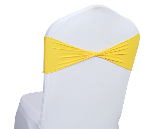 Pack of 10 - Spandex Chair Sashes/Bows Without Buckle