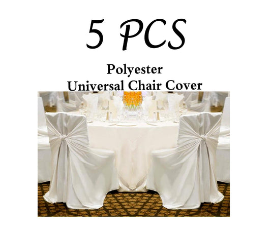Pack of 5 - Polyester Universal Chair Cover